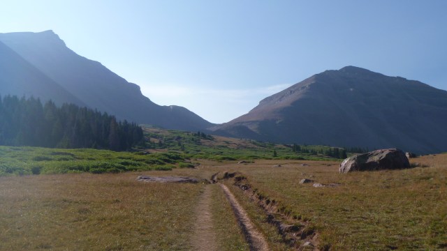 The road to Gunsight Pass.