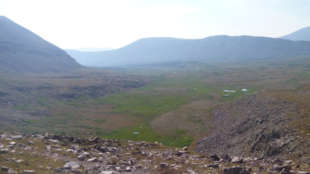 Painters Basin from the top of Gunsight Pass